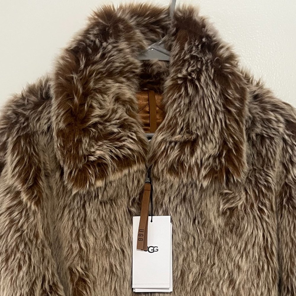 Ugg Kali Faux Fur Jacket in Beachwood